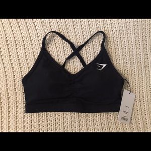Gymshark ruched training bra in size small.
